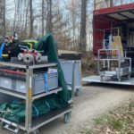 Überörtlicher Einsatz beim Waldbrand in Lollar